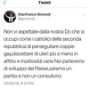 Tweet di Rotondi.