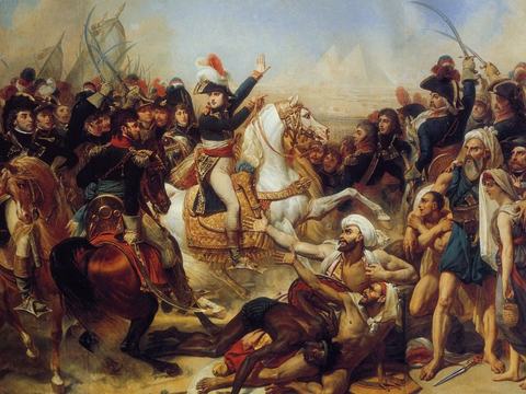 Napoleone alla battaglia delle Piramidi.