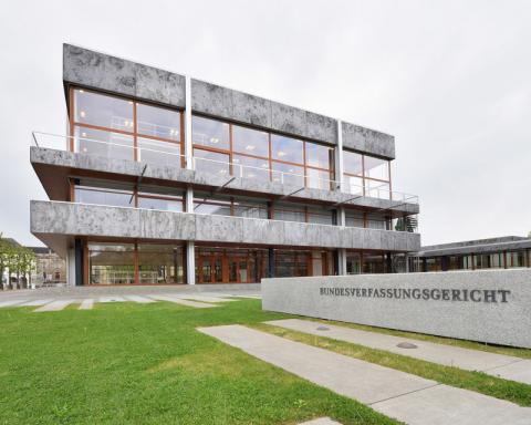 Il palazzo della Bundesverfassungsgericht in tutta la sua bellezza.