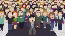 La cittadina di South Park augura buone feste al patrono di Amazon Jeff Bezos. 